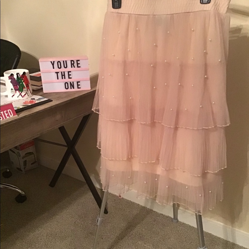 Pearly Tulle Skirt